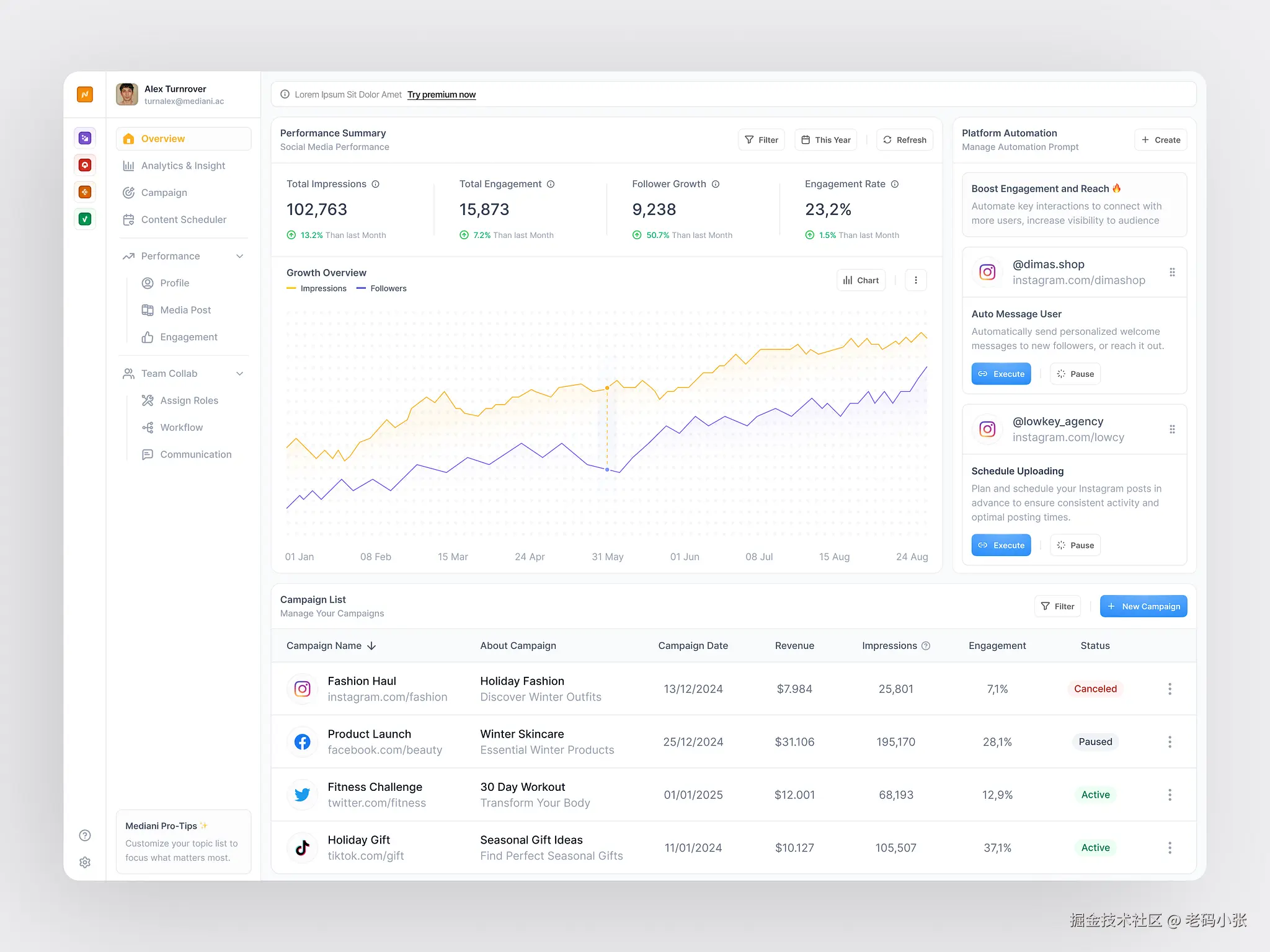 dribble 上的设计稿