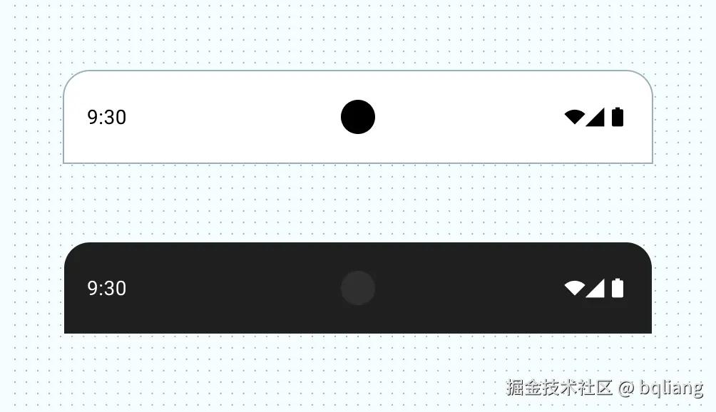 statusBars inset