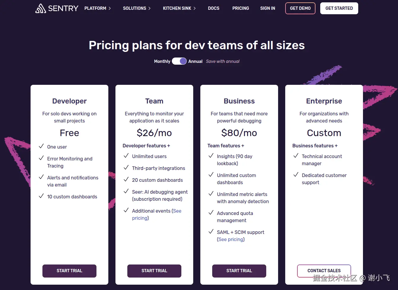 Sentry价格