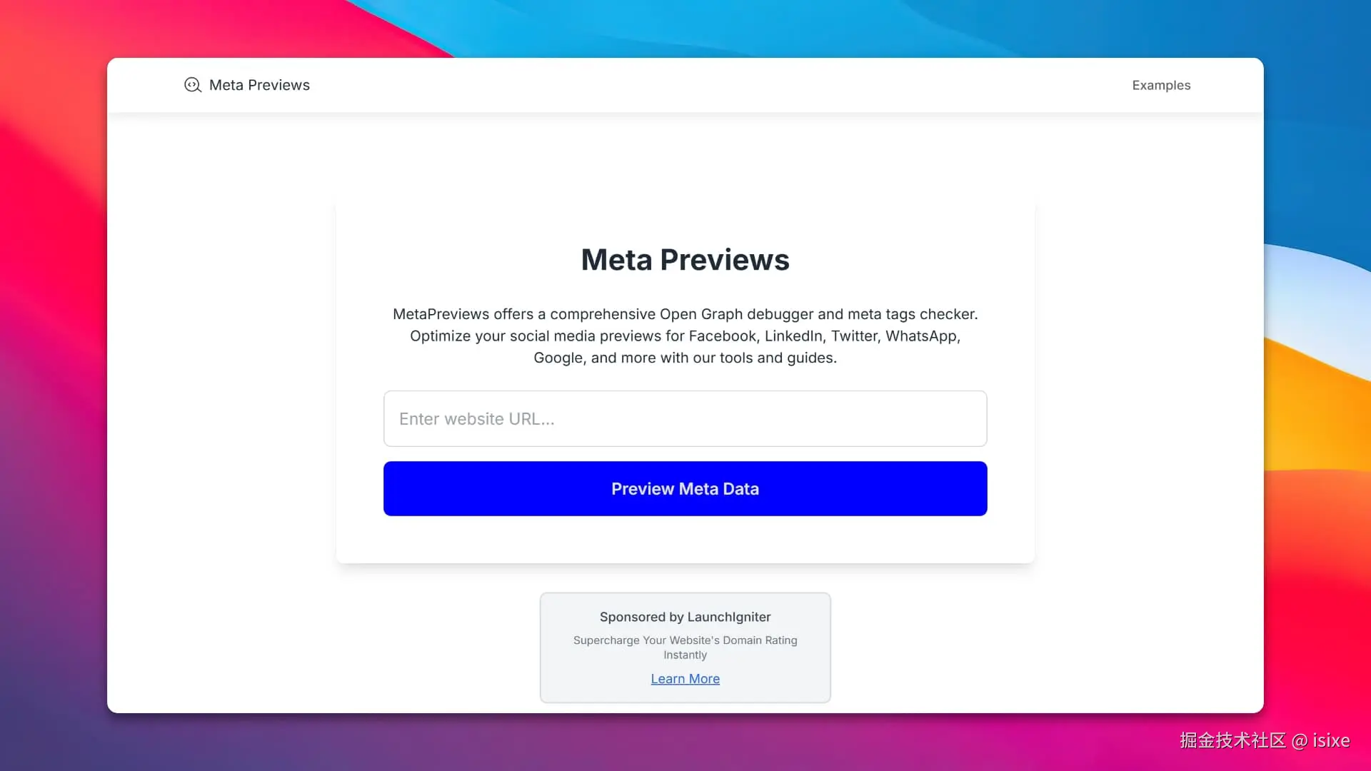 Meta Previews