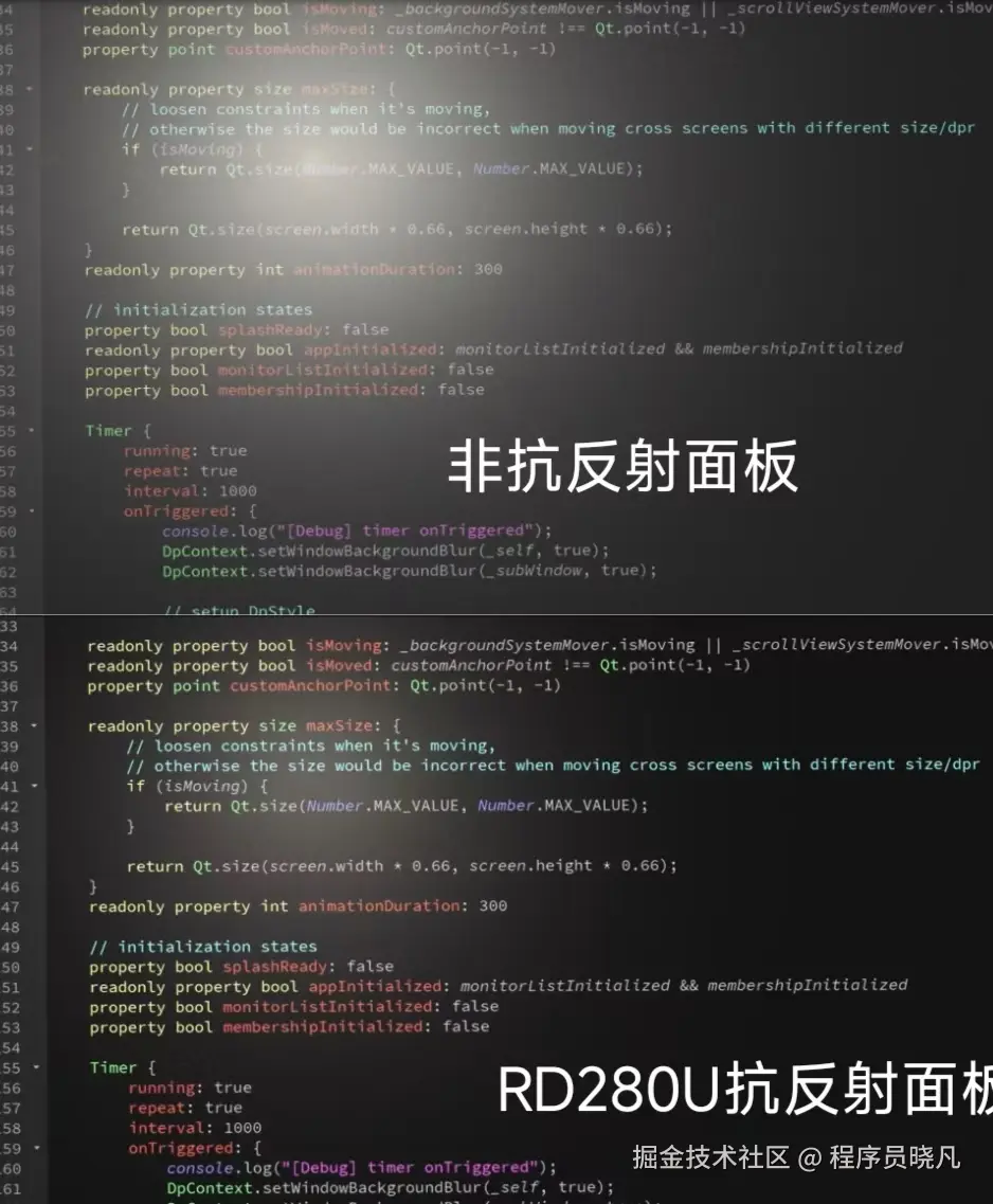 抗反射面板