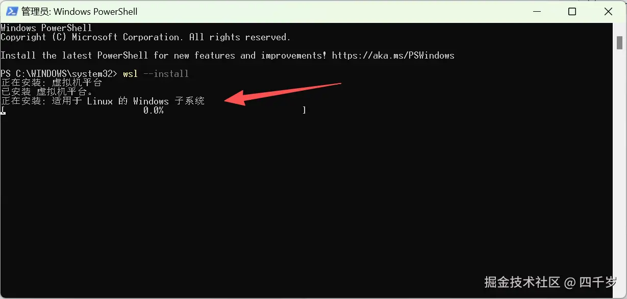 命令安装会卡死