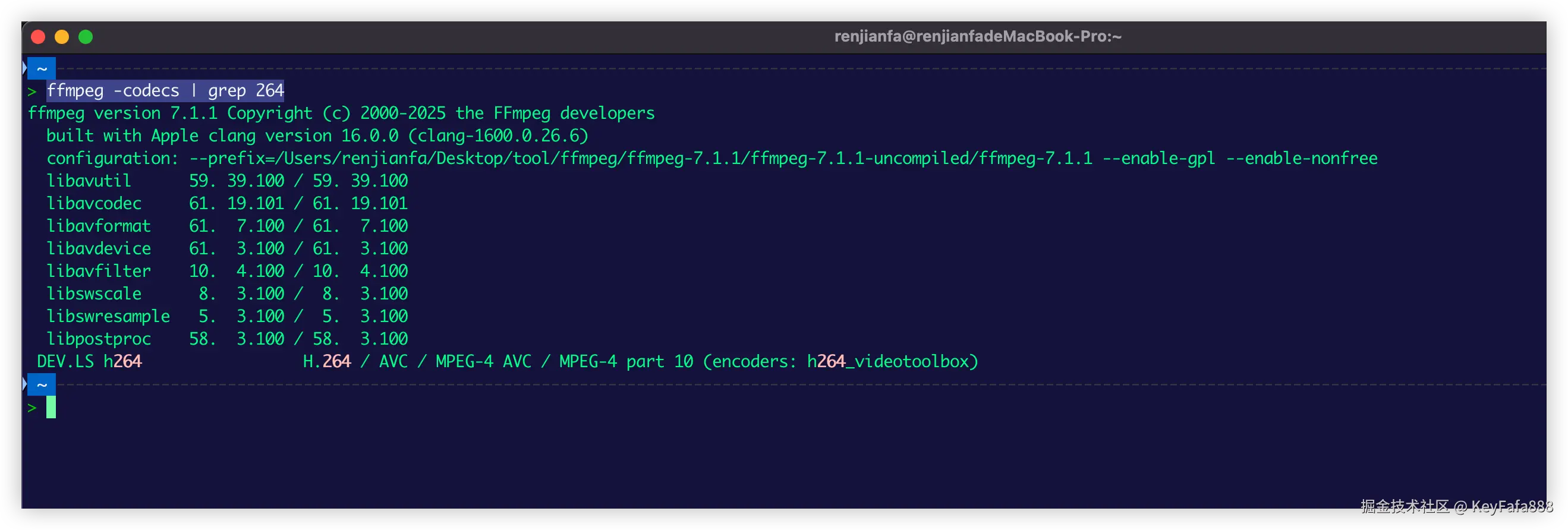 显示跟264相关的解编码器