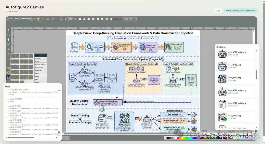 AutoFigure-Edit在线编辑界面