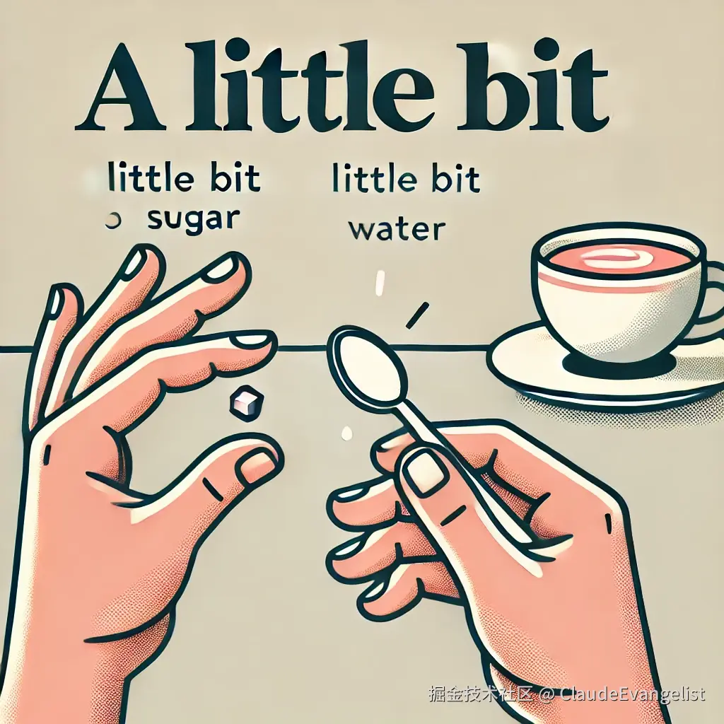 DALL·E 2024-09-08 08.53.28 - An illustration of two hands holding small objects_ one hand holding a little bit of sugar and the other holding a little bit of water, with soft, pas.webp