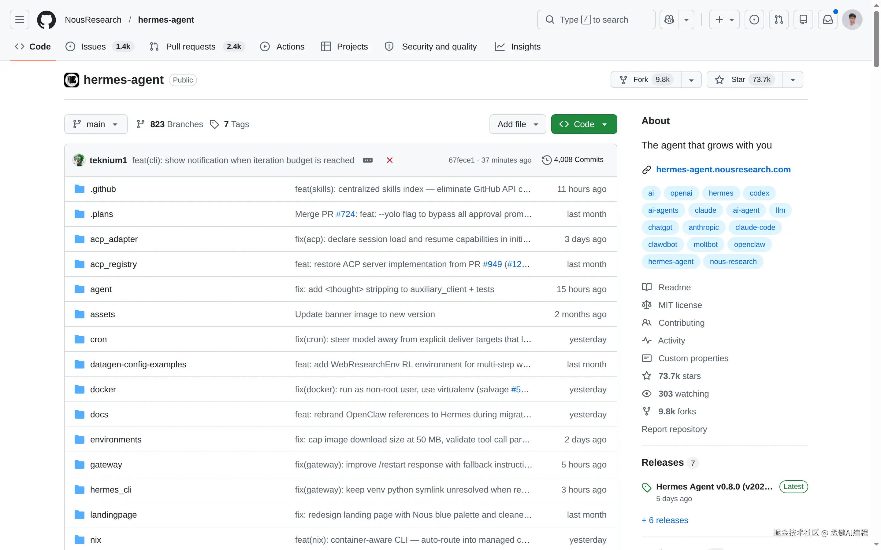 Hermes Agent — 开源多平台AI Agent框架