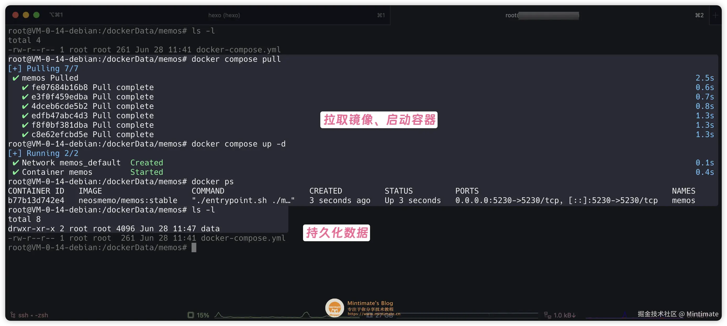Memos 启动成功