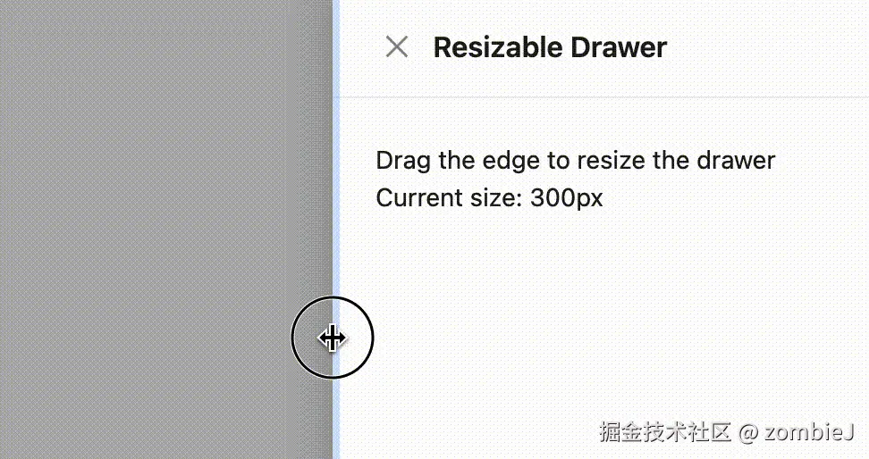 Resizable Drawer