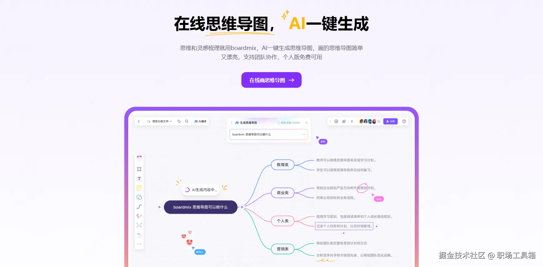 AI生成思维导图
