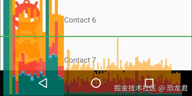 八个阶段的配色图例，自下而上从 Misc/VSync Delay 到 Swap Buffers