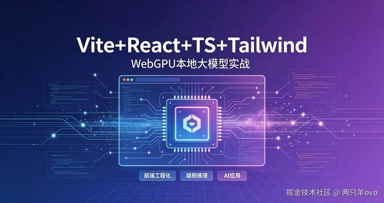 Vite+React+TS+Tailwind搭建WebGPU本地大模型项目，拆解前端核心知识点