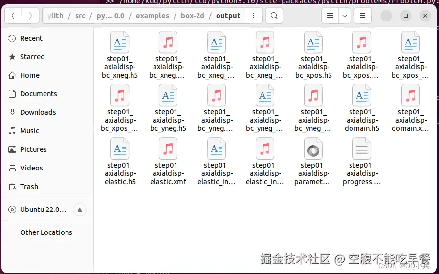 output文件夹结果