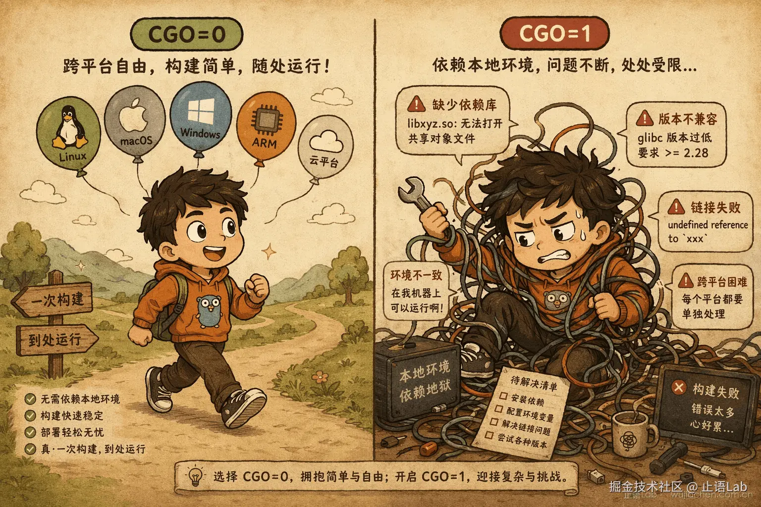 CGO=0 vs CGO=1 的工程对比