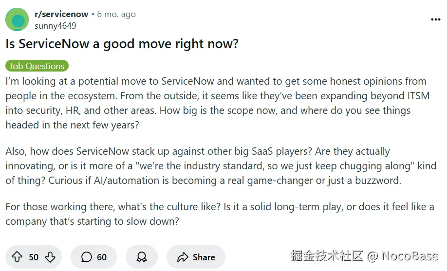 Is ServiceNow a good move right now?