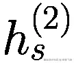 {h}_s^{(2)}