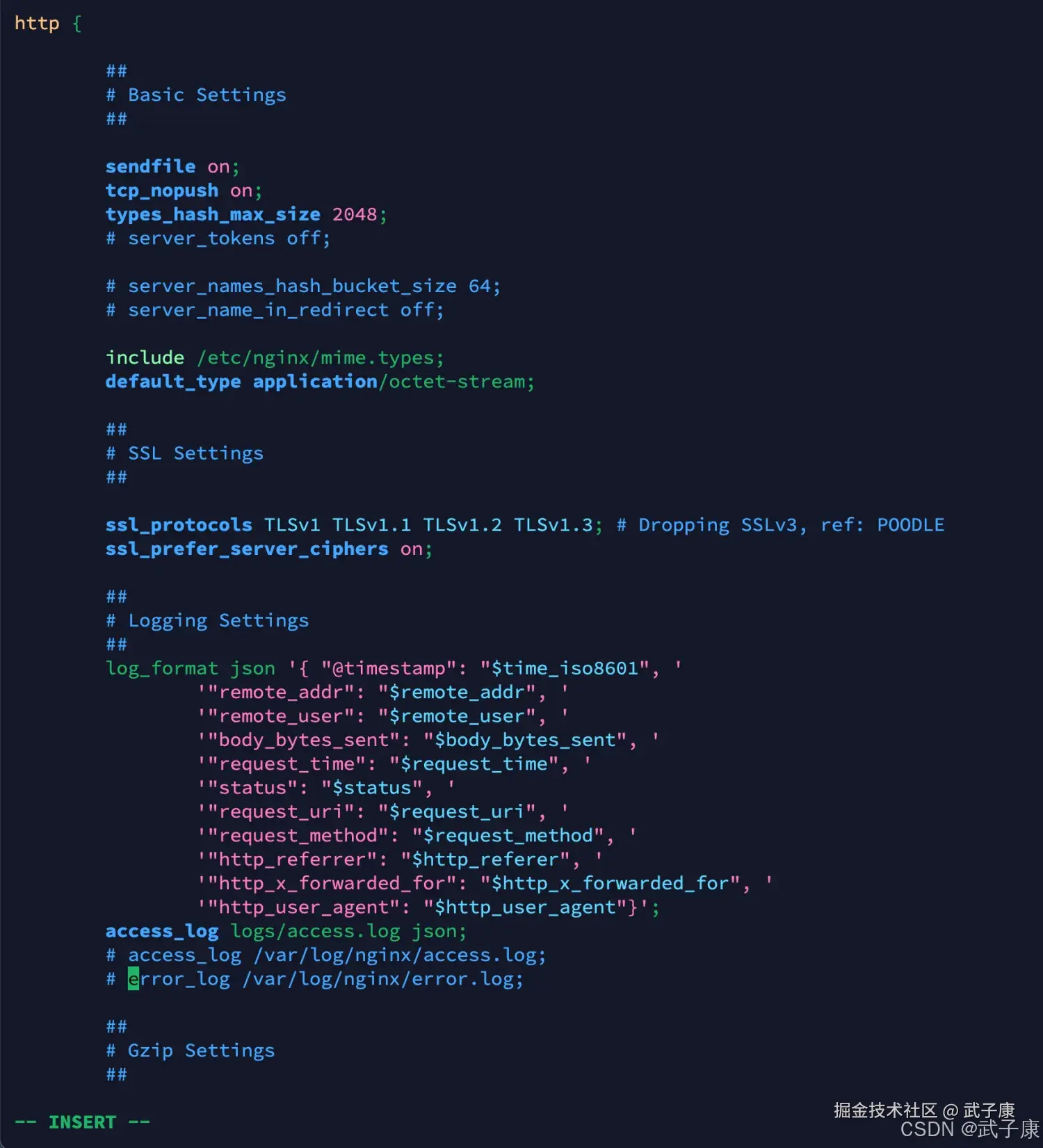配置Nginx的Config