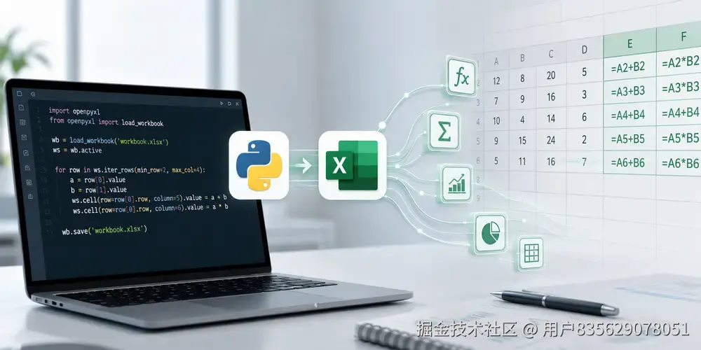 使用 Python 在 Excel 中自动化公式和函数