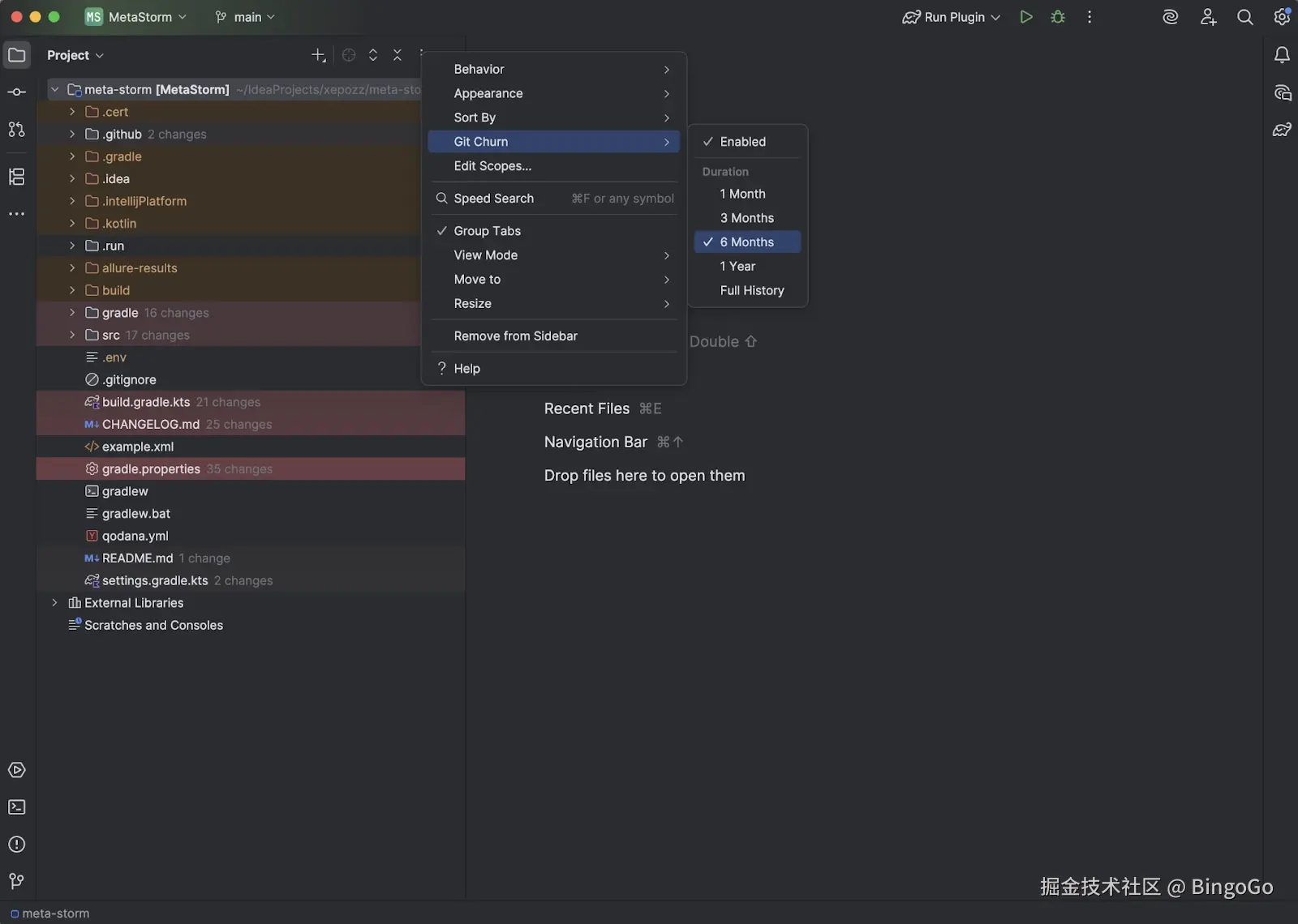 你可能不知道的 PhpStorm 插件 - Git Churn plugin
