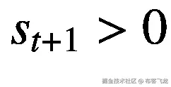 {s}_{t+1}&gt;0
