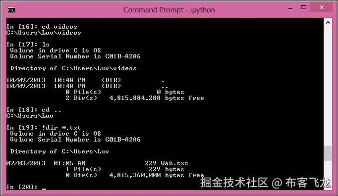 The operating system interface