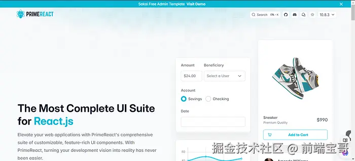PrimeReact