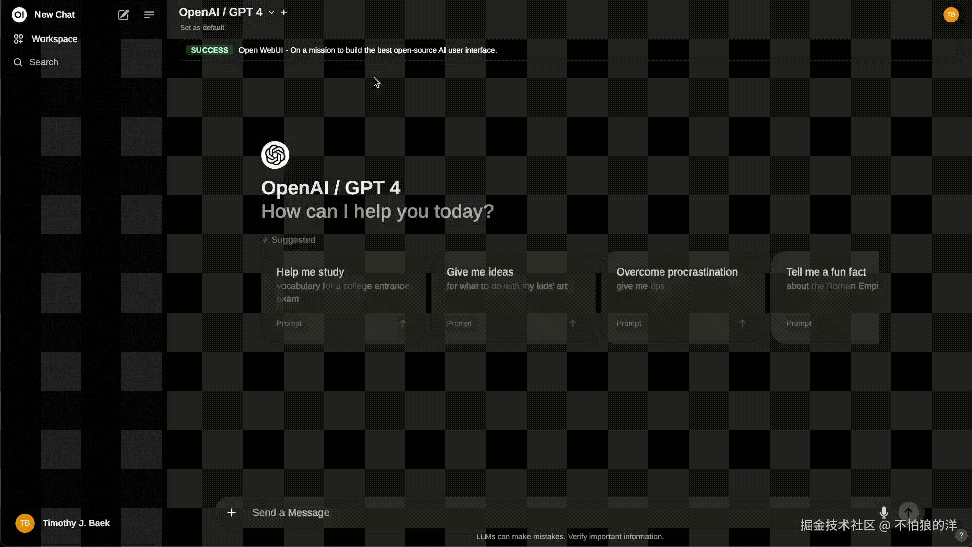 Open WebUI Demo
