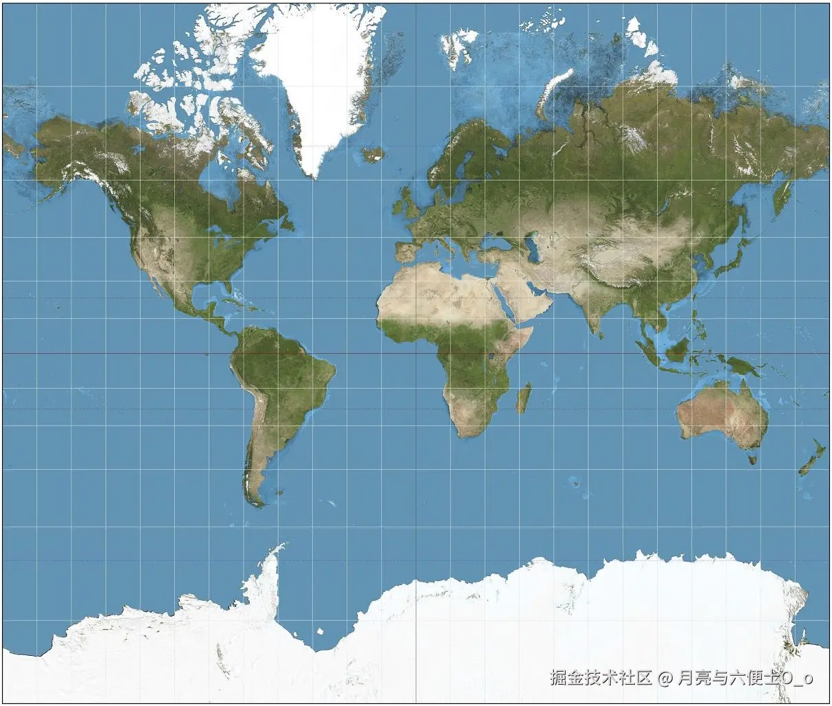 但是，如果世界地图都是这样安排的，非洲的一群小老弟们肯定不乐意：TMD，为啥你格陵兰在地图上就自带“放大镜”！！！