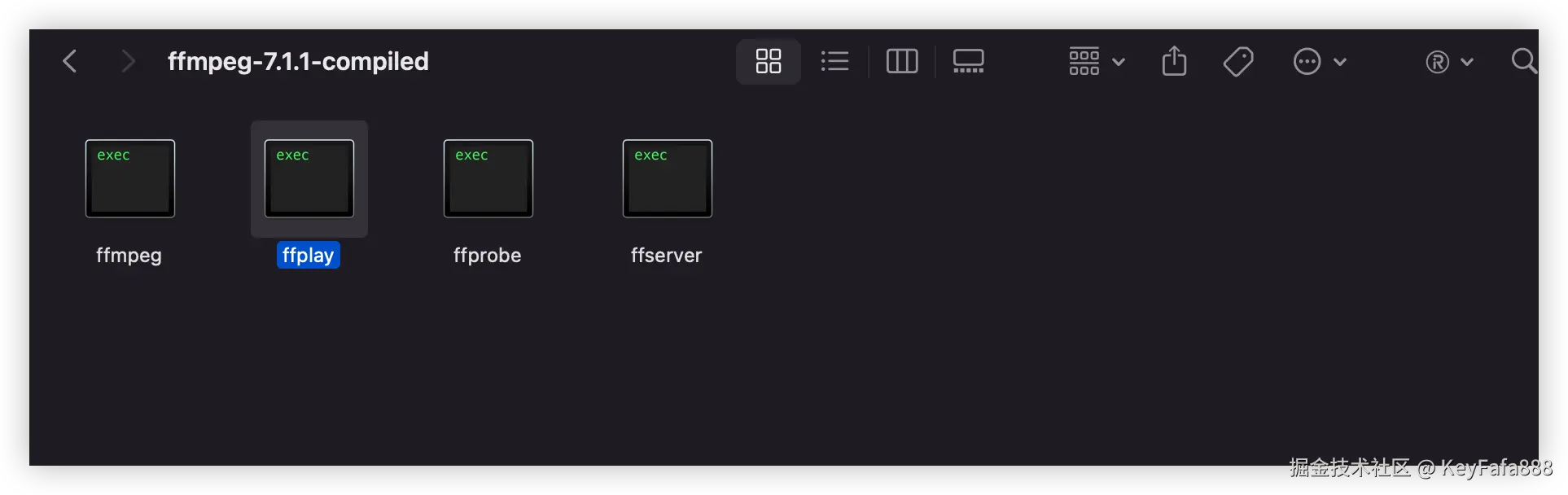 FFmpeg编译好的文件,自定义需要的目录