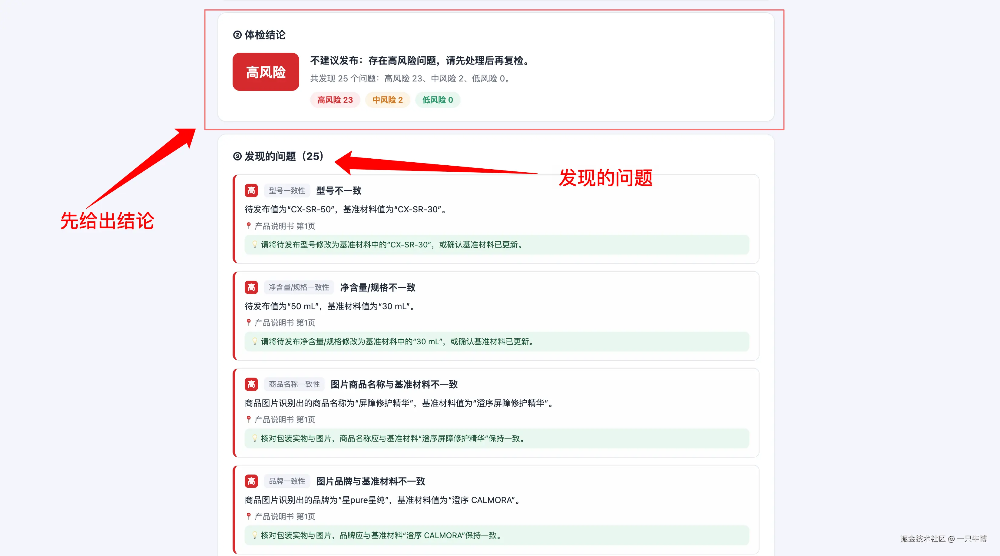 体检结论：高风险，不建议发布