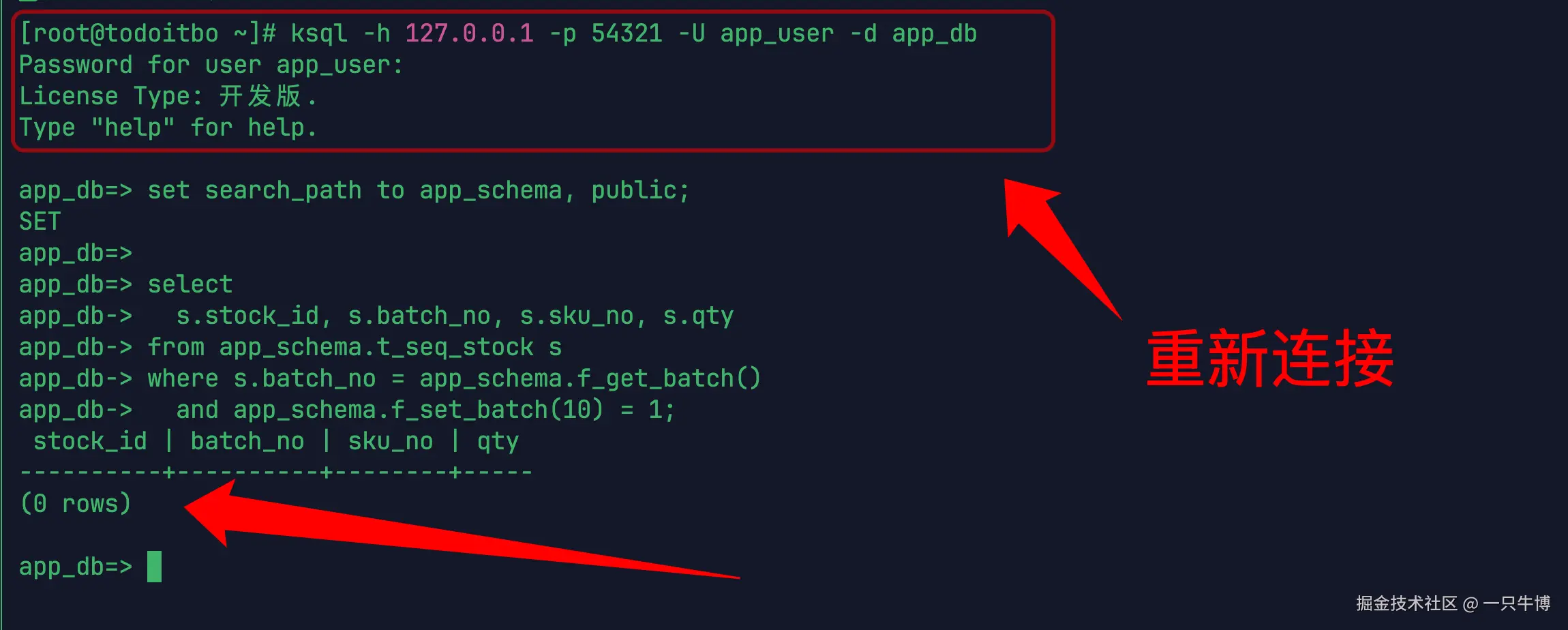 After disconnect and reconnect, wrong version returns empty set again