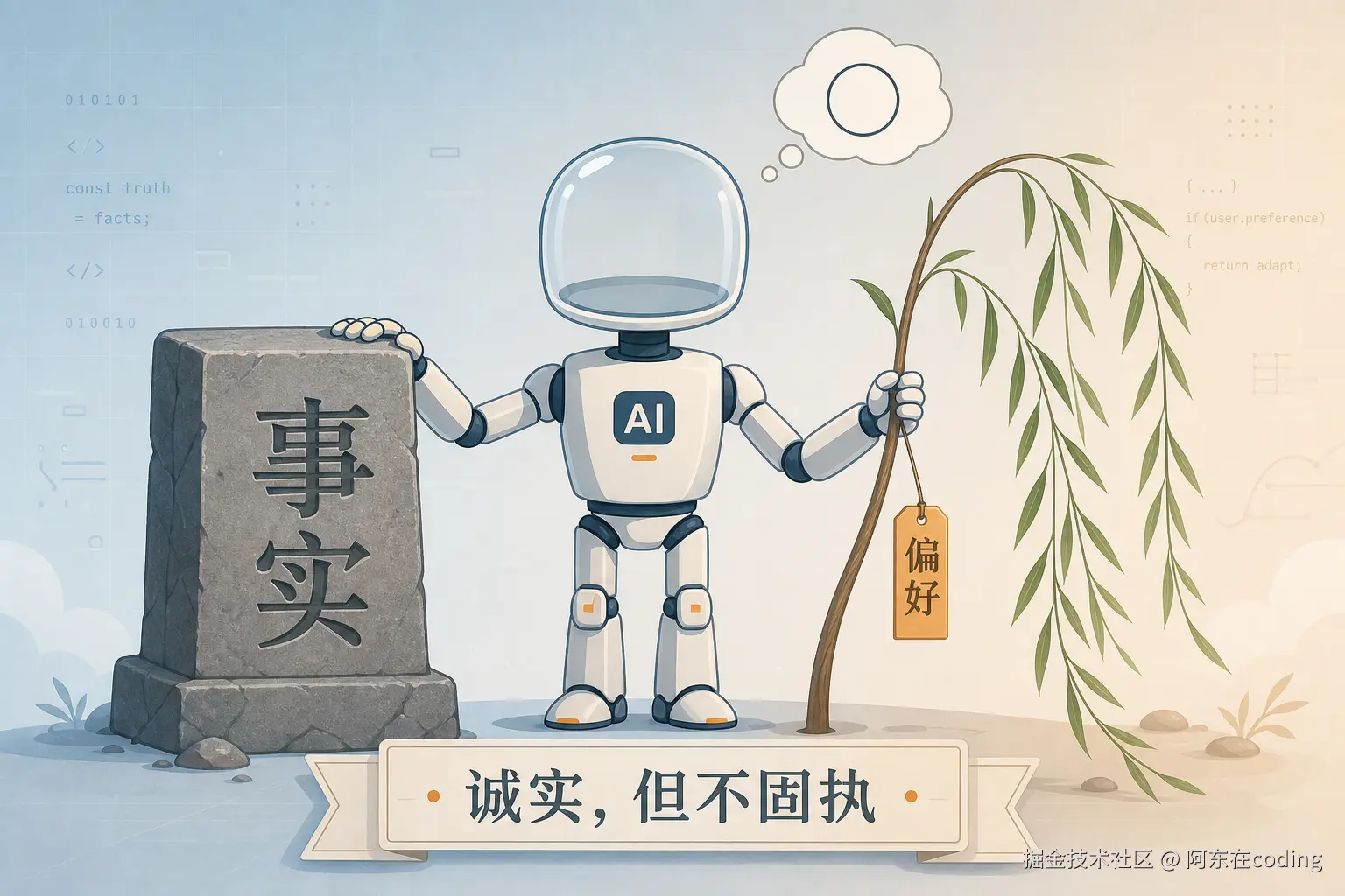 诚实但不固执