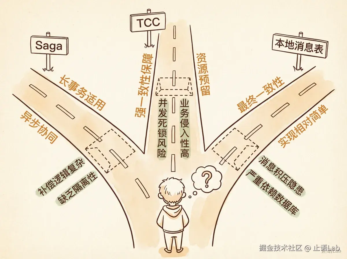 三条岔路：分布式事务方案选择