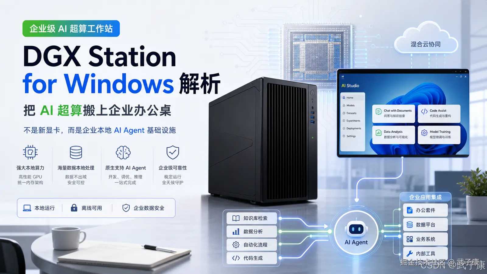 NVIDIA DGX Station for Windows 解析：老黄不是发了新显卡，而是把 AI 超算搬上了企业办公桌