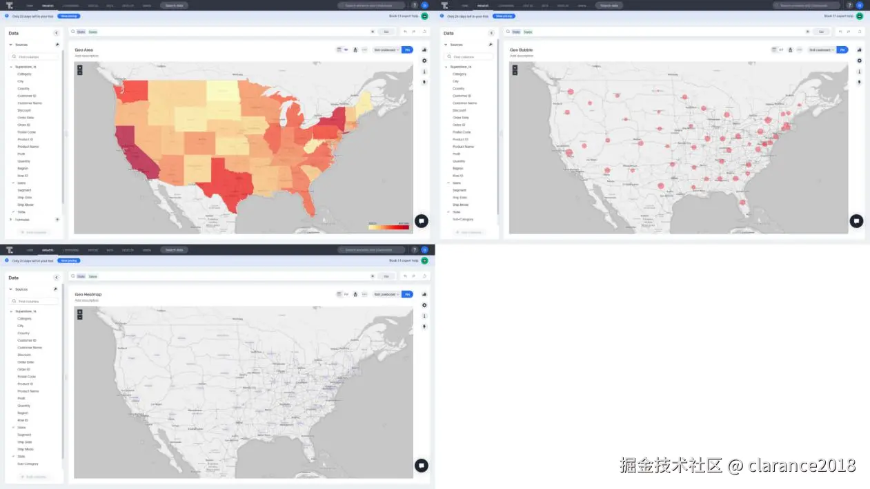 图 2 - 29 地图 - ThoughtSpot