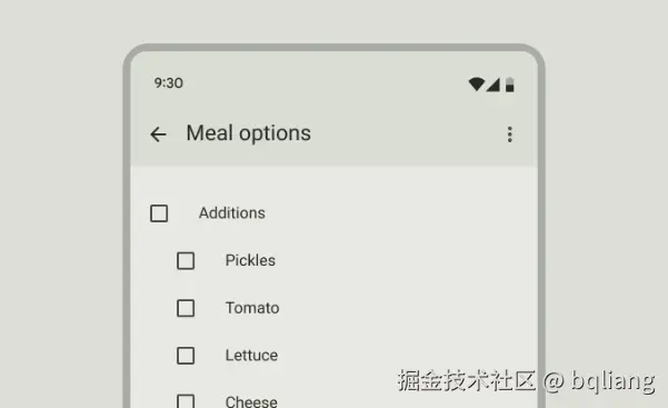 Use a parent checkbox to make it more efficient to select many items.gif