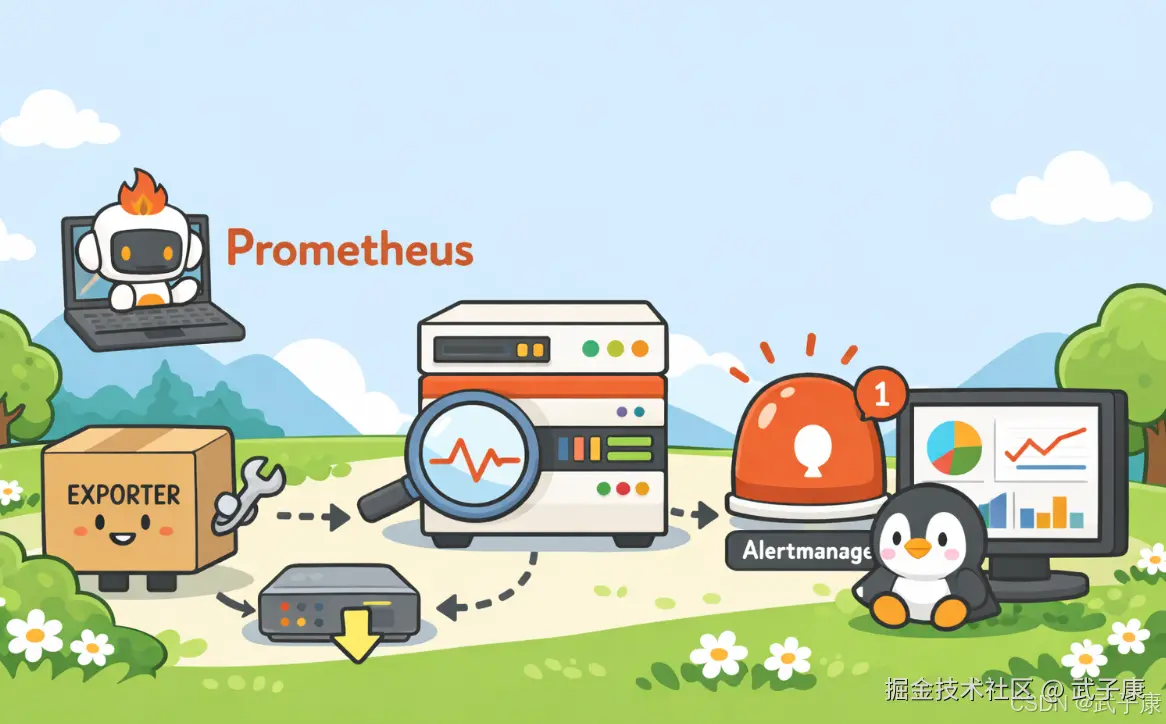 大数据-217 Prometheus 2.53.2 安装与配置实战：Scrape Targets、Exporter、告警链路与常见故障速查