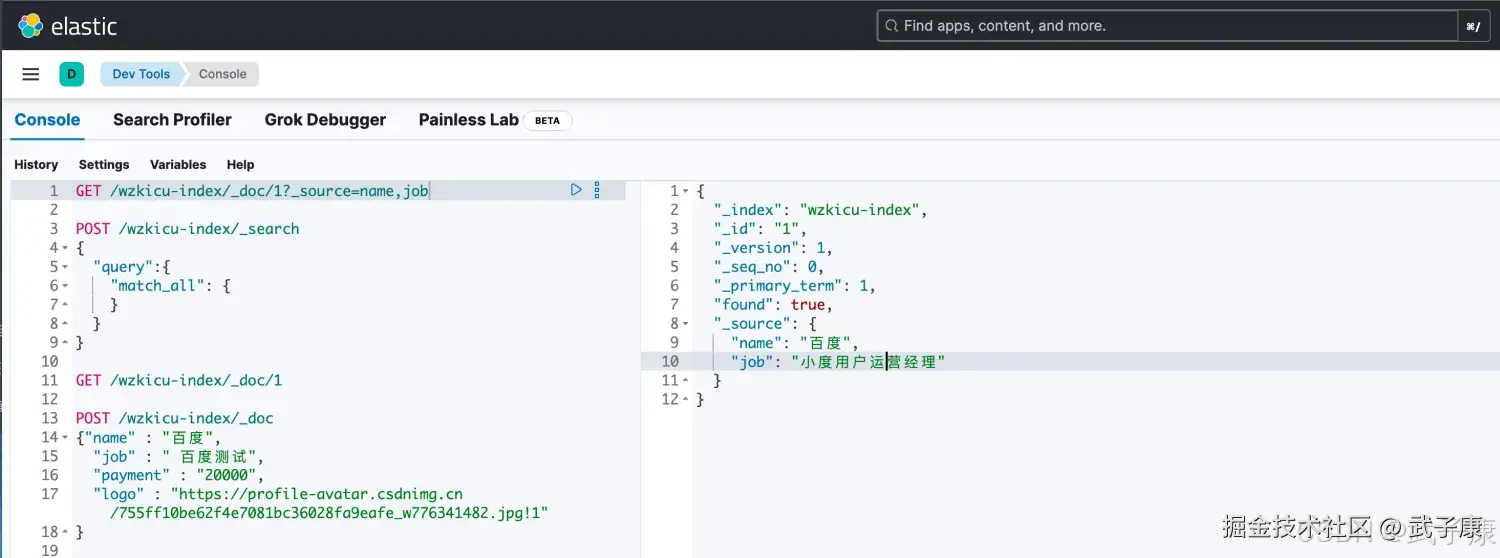 Elasticsearch 定制返回字段