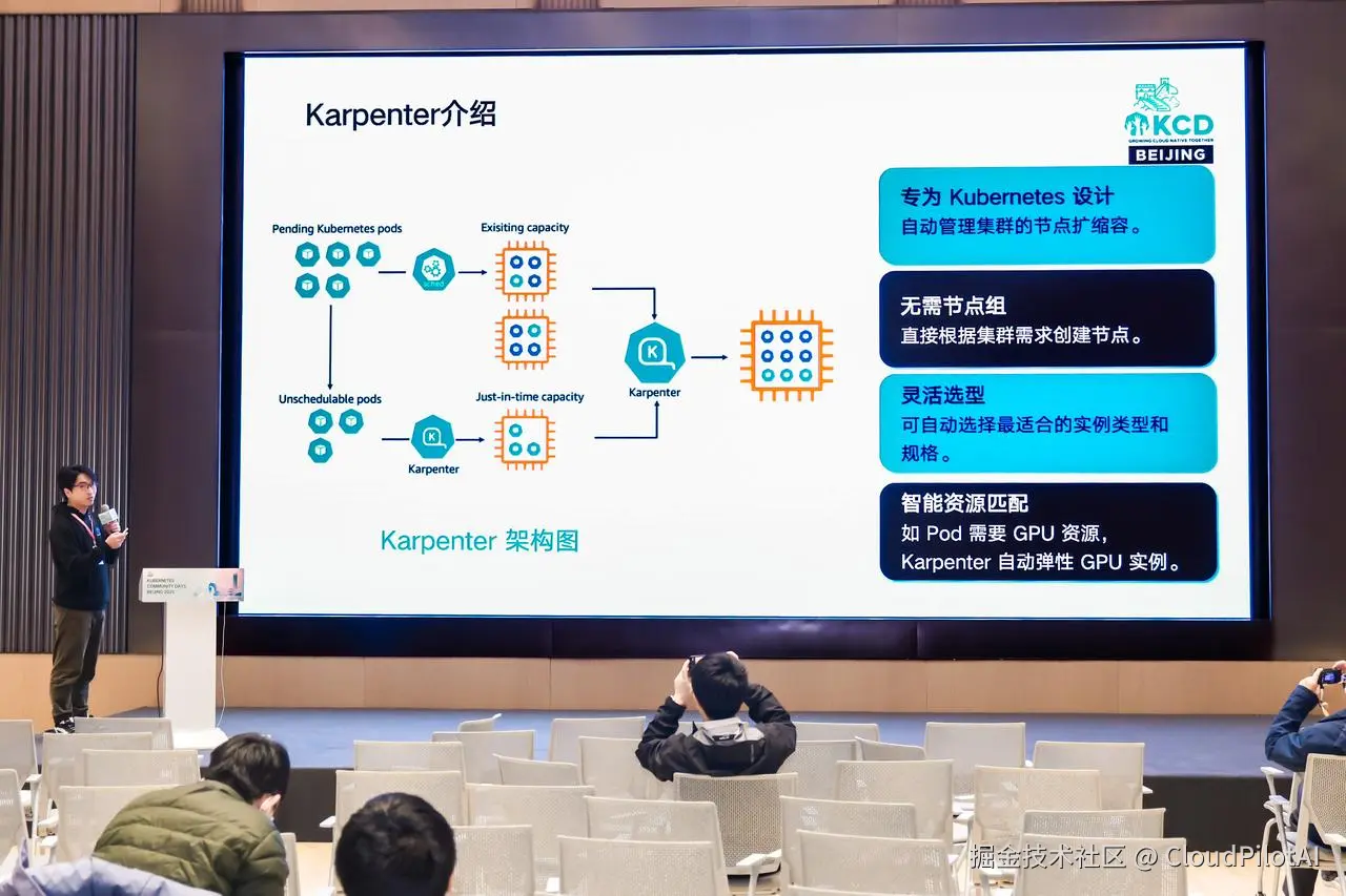 姜伟在 KCD Beijing 演讲现场