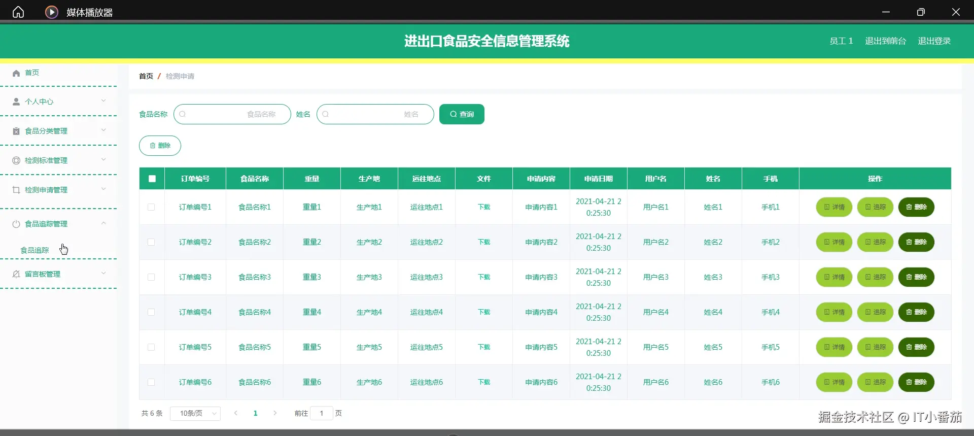 溯源事件流转轨迹图