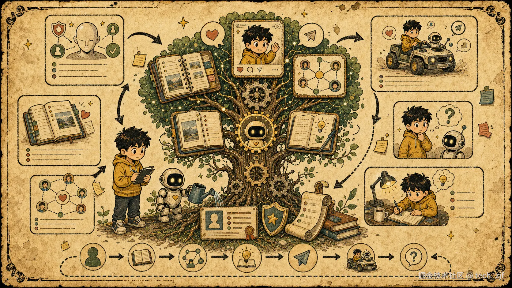 agent-social-growth-loop-vintage-16x9.png