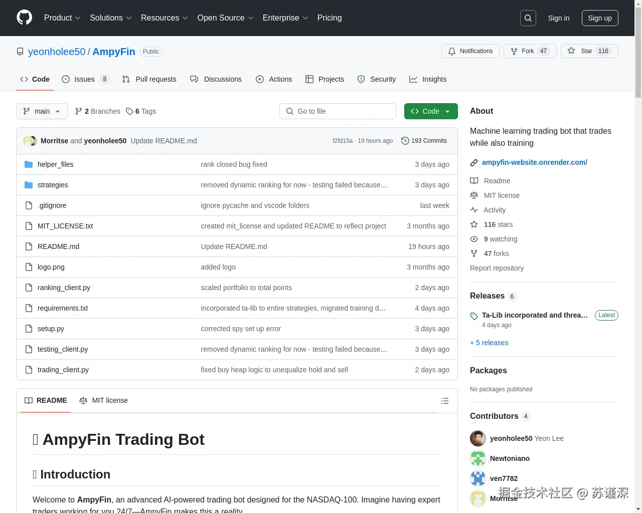 Show HN: ML交易机器人 - 自三周前上线以来，目前已上涨超过11% - 项目截图