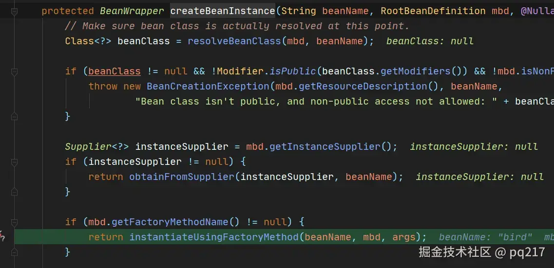 createBeanInstance