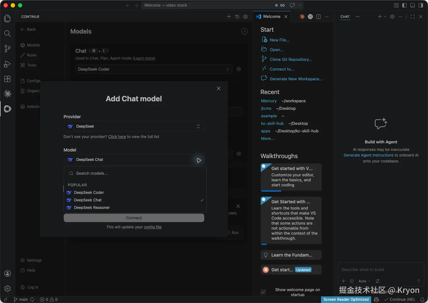 选择 DeepSeek Chat