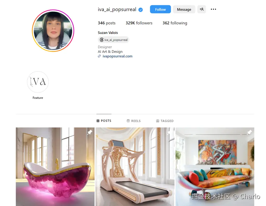 Suzan Valois 的 Instagram 帐户