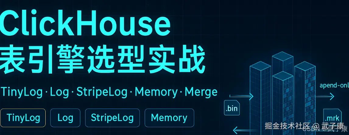 大数据-136 - ClickHouse 集群 表引擎详解 选型实战：TinyLog/Log/StripeLog/Memory/Merge
