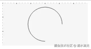 描边弧线逆时针