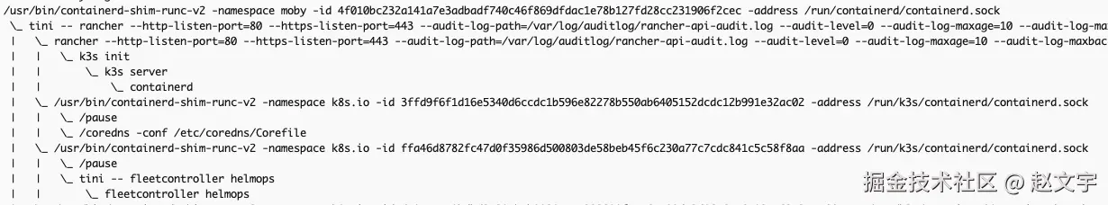 Docker run后的宿主机PS