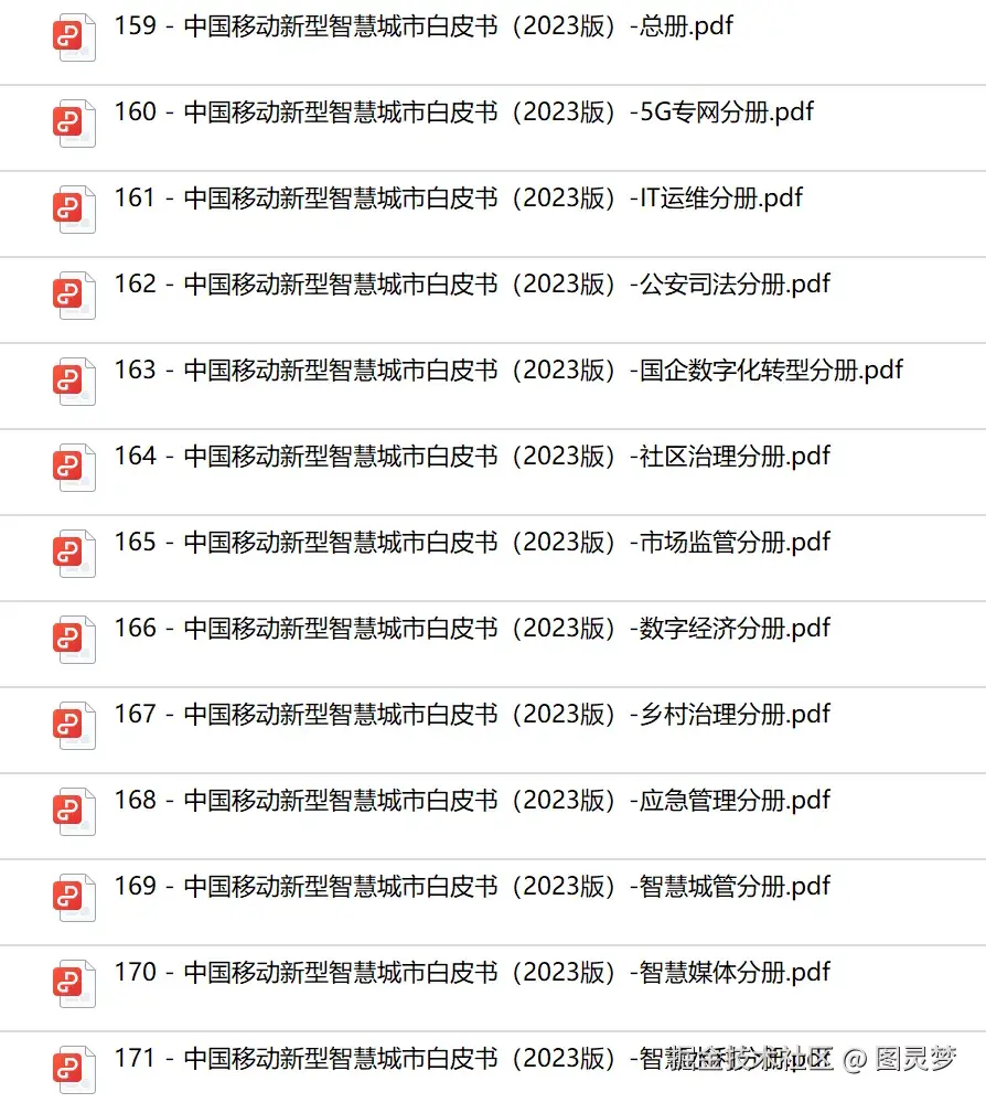 「下载」中国移动-新型智慧城市白皮书-全13册：6大核心能力，12大领域，推动城市数智化转型