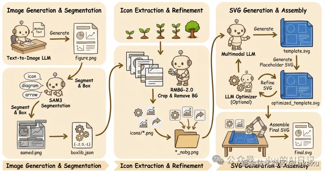 AutoFigure-Edit三阶段编辑流程