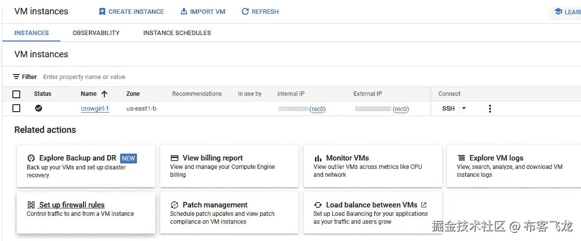 图 11.6 – 项目中的虚拟机实例列表